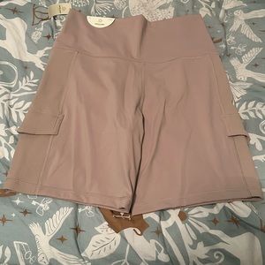 Aerie Offline Ribbed Cargo Bike Shorts Size Large